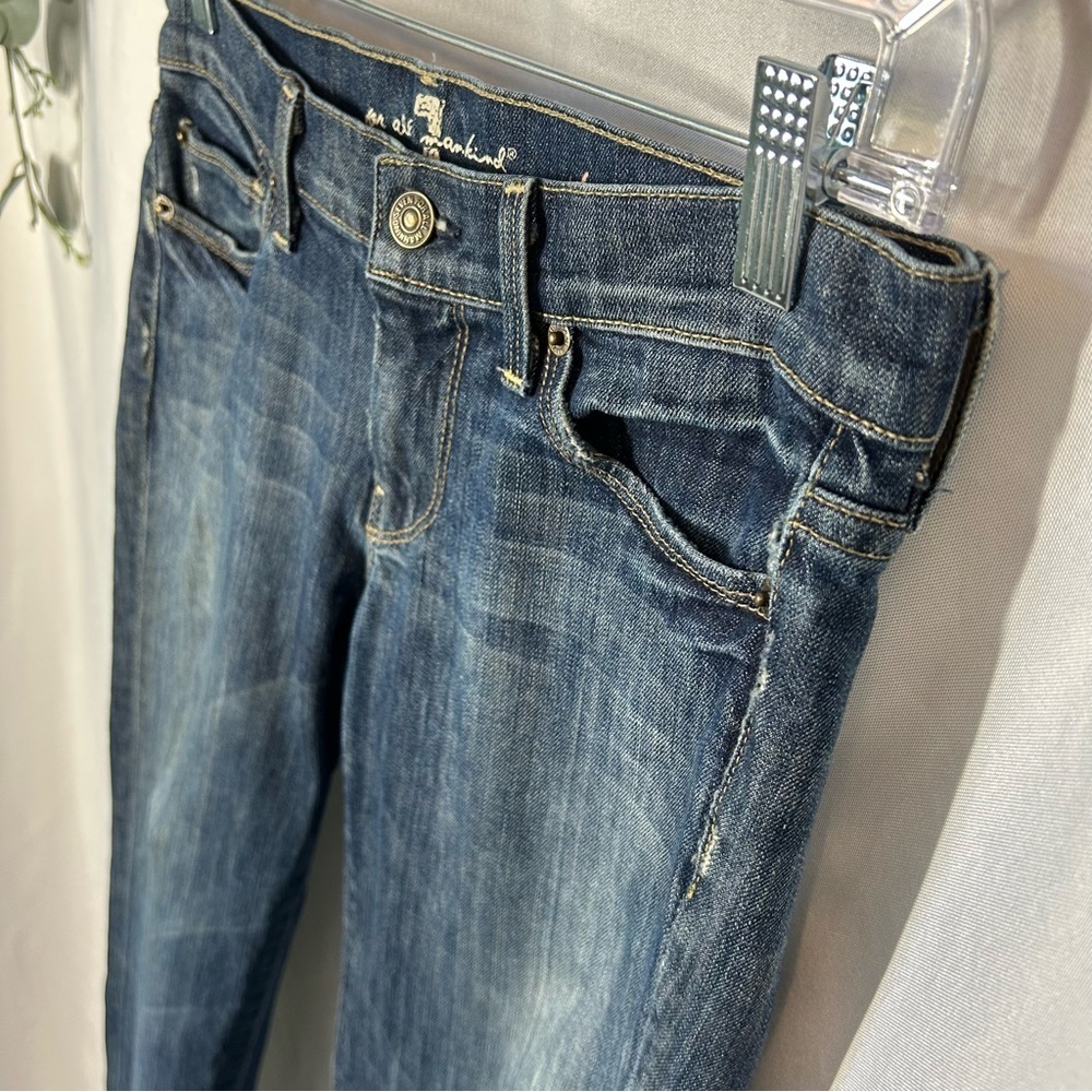7 For All Mankind | Straight Leg Dark Wash Jeans Women’s Size 26 - Picture 5 of 13